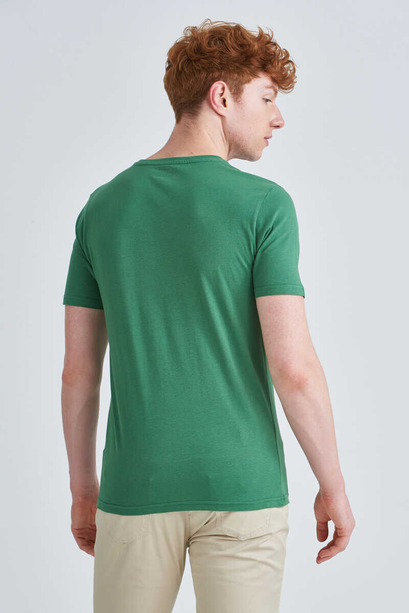 Jeckerson Erkek Kısa Kollu Bisiklet Yaka T-Shirt - 4