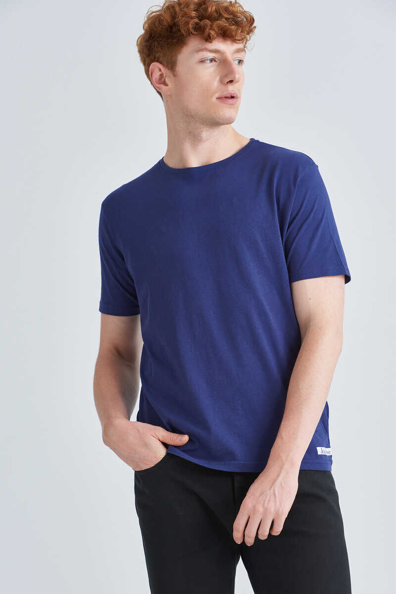 Jeckerson Erkek Kısa Kollu Bisiklet Yaka T-Shirt - 2