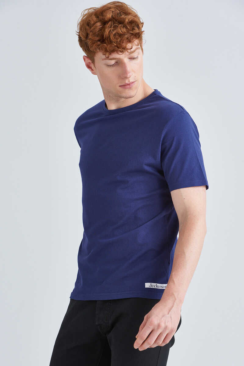 Jeckerson Erkek Kısa Kollu Bisiklet Yaka T-Shirt - 3