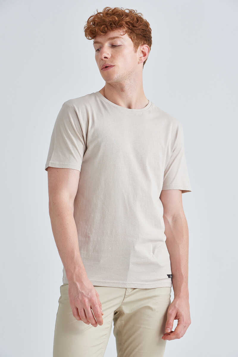 Jeckerson Erkek Kısa Kollu Bisiklet Yaka T-Shirt - 1