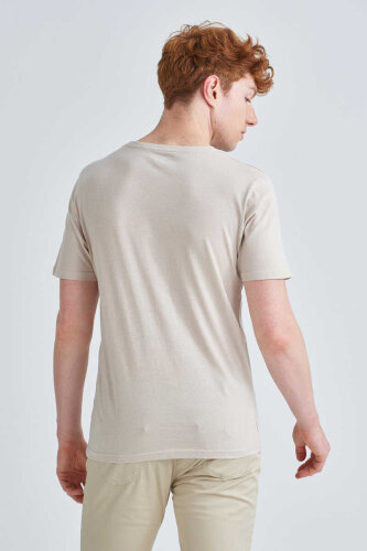 Jeckerson Erkek Kısa Kollu Bisiklet Yaka T-Shirt - 4