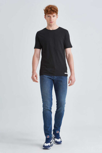 Jeckerson Erkek Kısa Kollu Bisiklet Yaka T-Shirt - 2