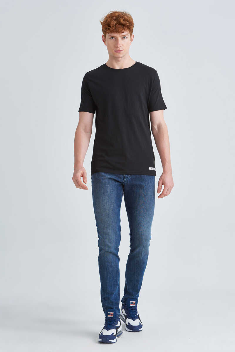 Jeckerson Erkek Kısa Kollu Bisiklet Yaka T-Shirt - 2