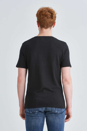 Jeckerson Erkek Kısa Kollu Bisiklet Yaka T-Shirt - 4