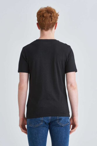 Jeckerson Erkek Yazılı Bisiklet Yaka T-Shirt - 4