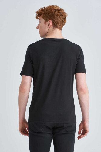 Jeckerson Logolu Bisiklet Yaka Erkek T-Shirt - 5