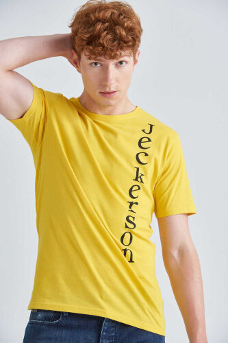 Jeckerson Logolu Bisiklet Yaka Erkek T-Shirt - Jeckerson