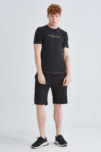 Jeckerson Yazılı Erkek Bisiklet Yaka T-Shirt - 2