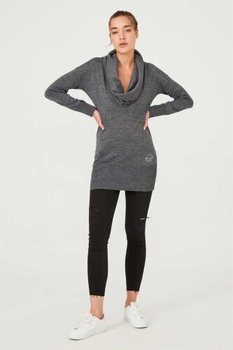 Kadın Balıkçı Yaka Uzun Kollu Triko Kazak - Montanà