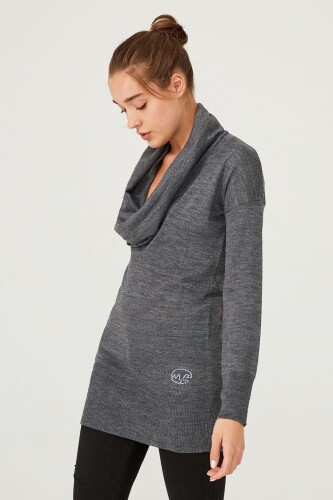 Kadın Balıkçı Yaka Uzun Kollu Triko Kazak - 10