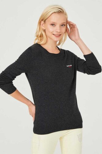 Kadın Bisiklet Yaka Kazak - 2