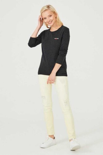 Kadın Bisiklet Yaka Kazak - 4