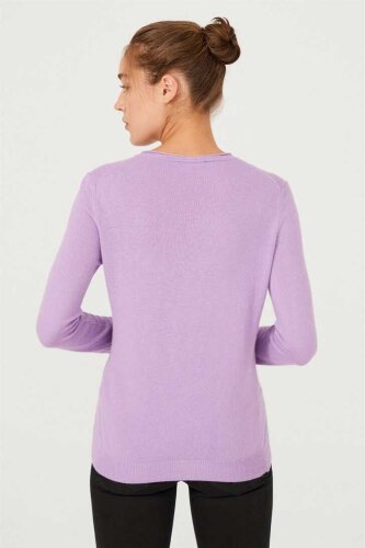 Kadın Bisiklet Yaka Kazak - 6