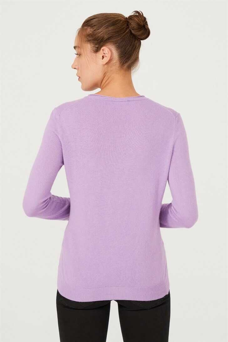 Kadın Bisiklet Yaka Kazak - 6