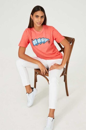 Kadın Bisiklet Yaka T-Shirt - 2