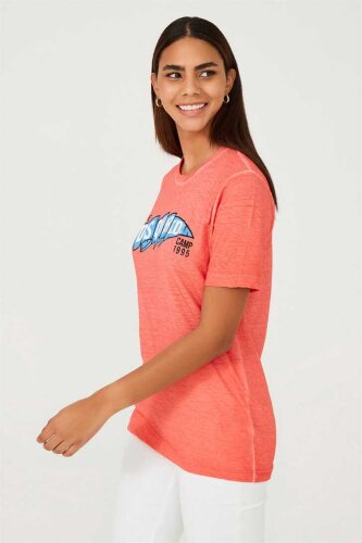 Kadın Bisiklet Yaka T-Shirt - 3