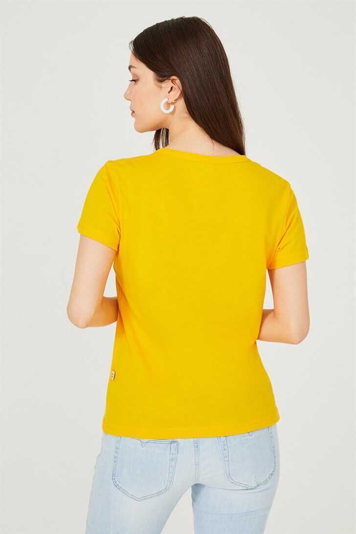 Kadın Bisiklet Yaka T-Shirt - 7