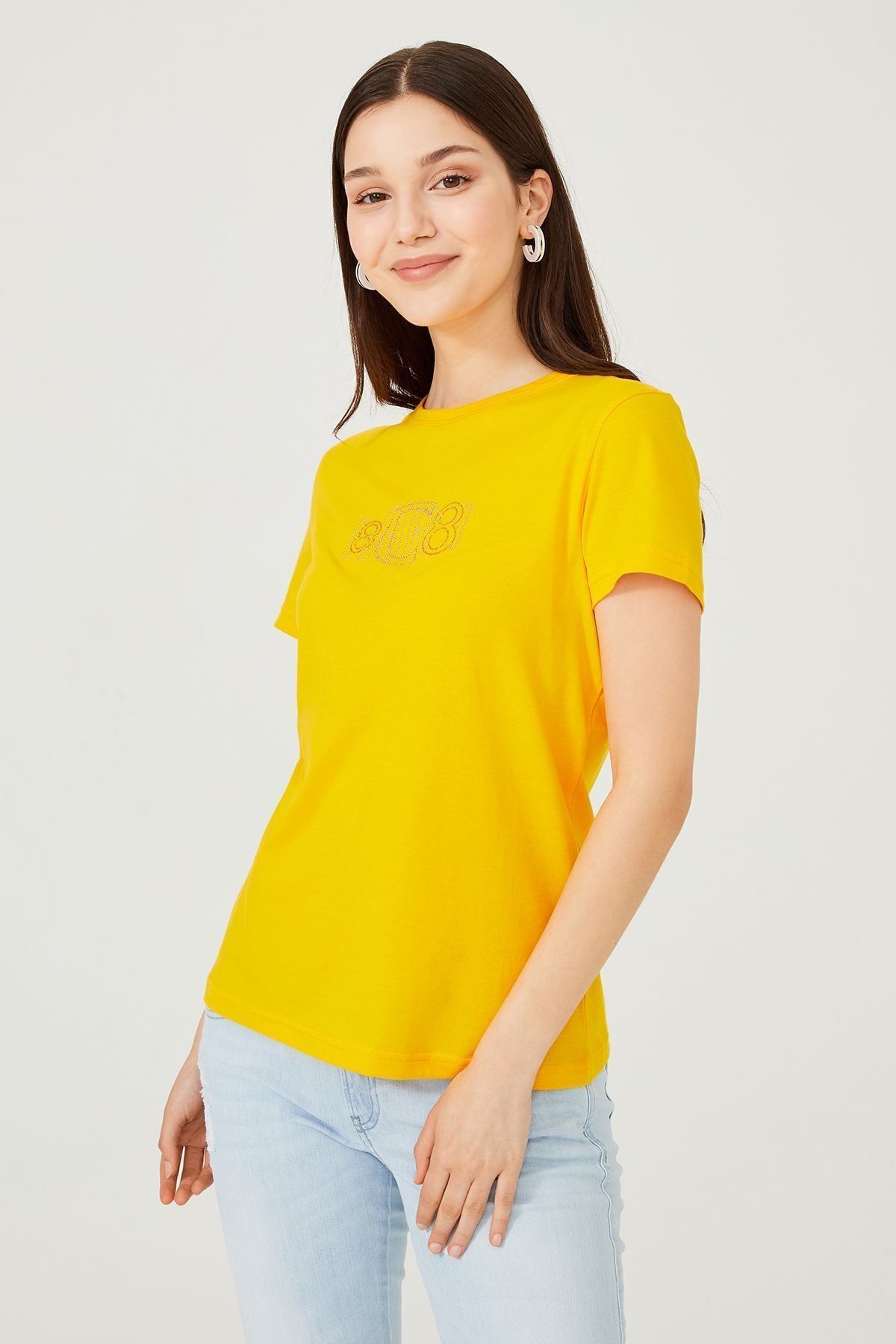 Kadın Bisiklet Yaka T-Shirt - 10