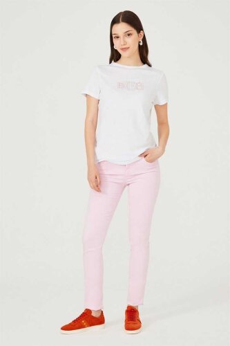 Kadın Bisiklet Yaka T-Shirt - 3