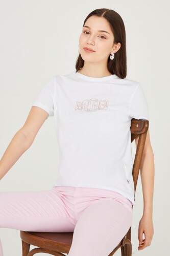 Kadın Bisiklet Yaka T-Shirt - 6