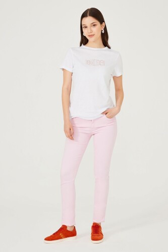 Kadın Bisiklet Yaka T-Shirt - 7