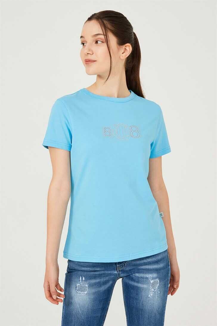 Kadın Bisiklet Yaka T-Shirt - 3