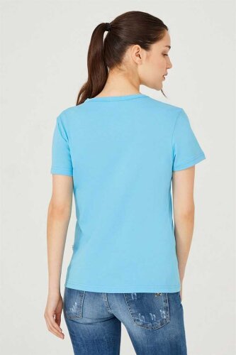 Kadın Bisiklet Yaka T-Shirt - 7