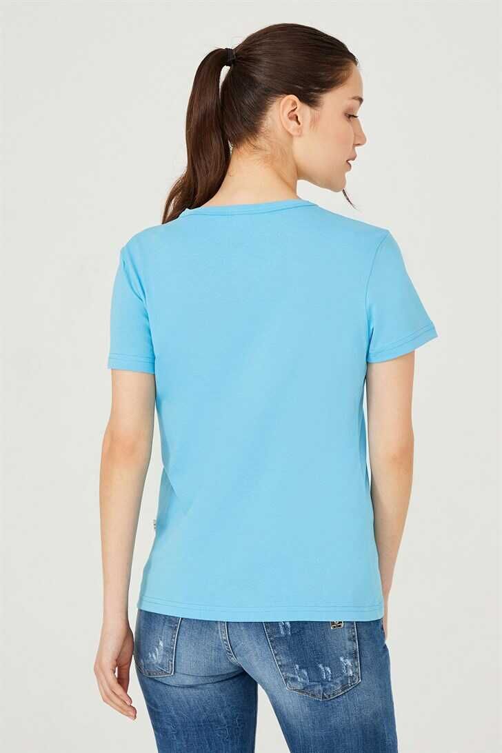 Kadın Bisiklet Yaka T-Shirt - 7