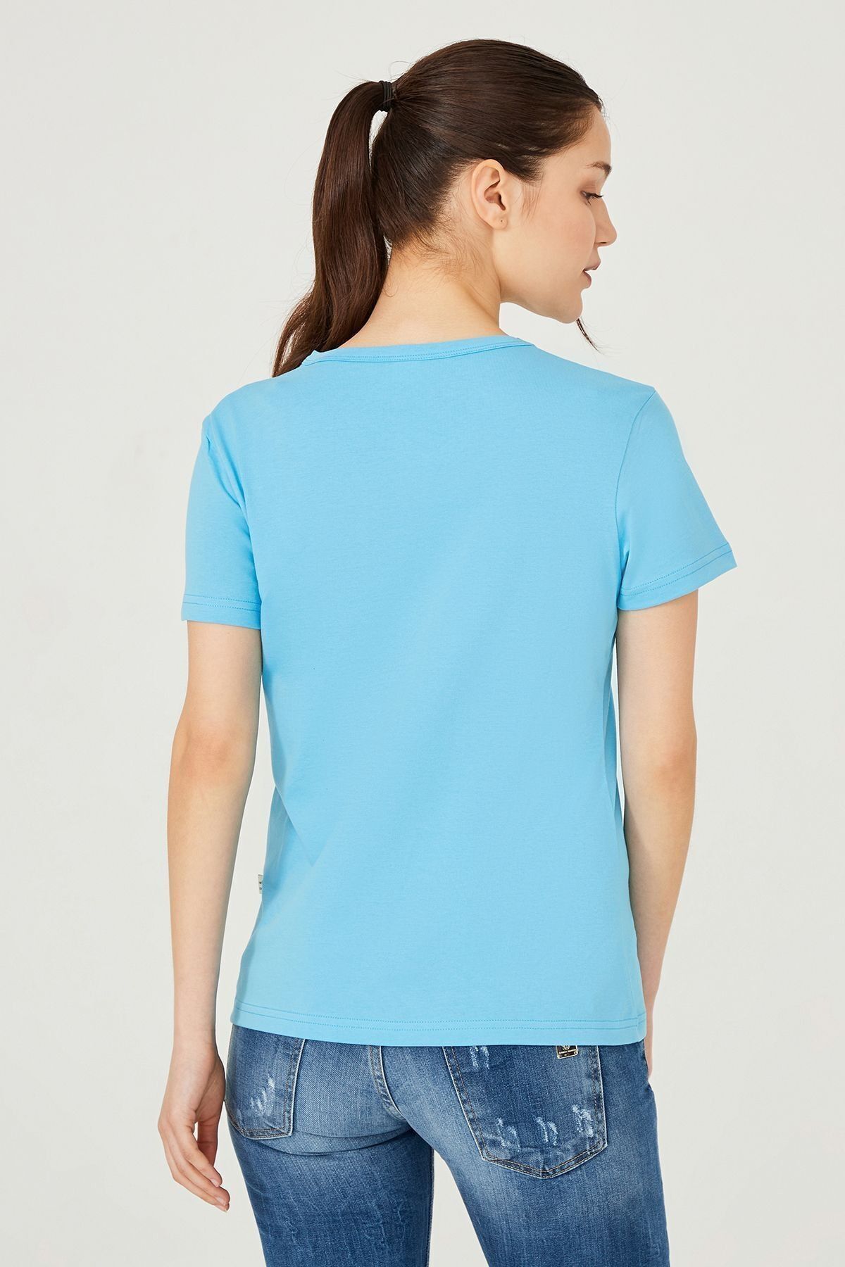 Kadın Bisiklet Yaka T-Shirt - 11