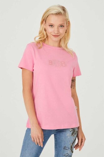 Kadın Bisiklet Yaka T-Shirt - 8