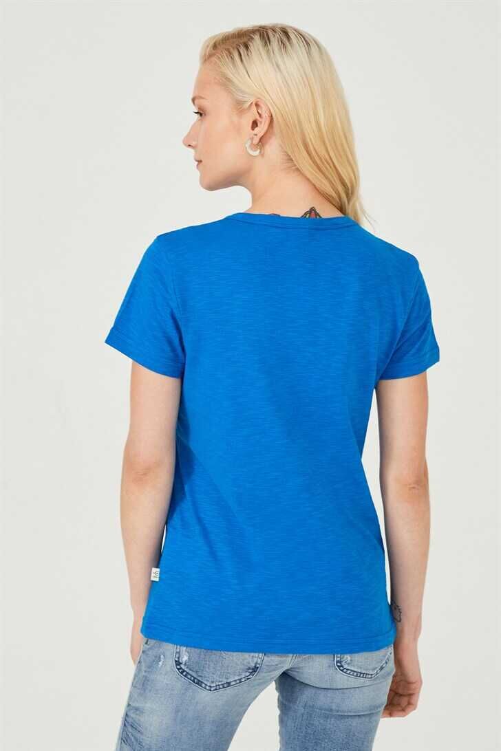 Kadın Bisiklet Yaka T-Shirt - 6