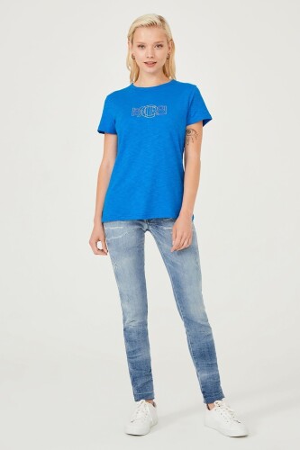 Kadın Bisiklet Yaka T-Shirt - 11