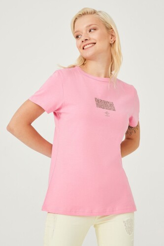 Kadın Bisklet Yaka T-Shirt - 10