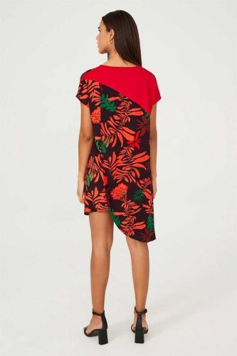 Kadın Çiçekli Mini Elbise - 4