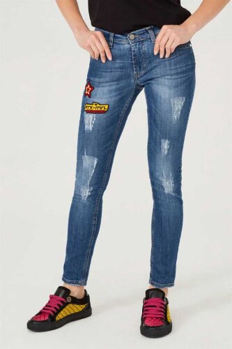 Kadın Dar Paça Jeans - 2