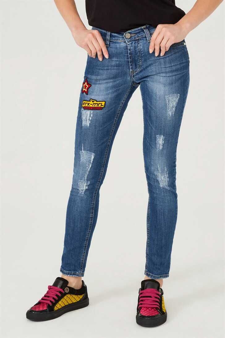 Kadın Dar Paça Jeans - 5