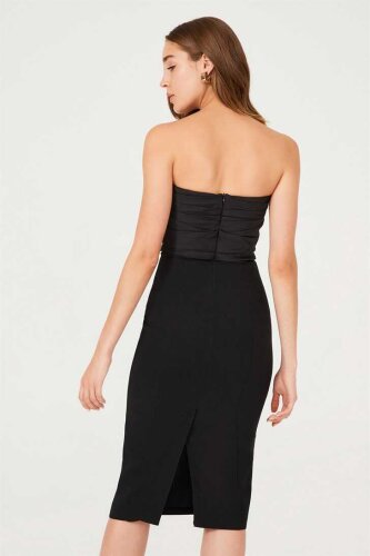 Kadın Midi Kalem Elbise - 3