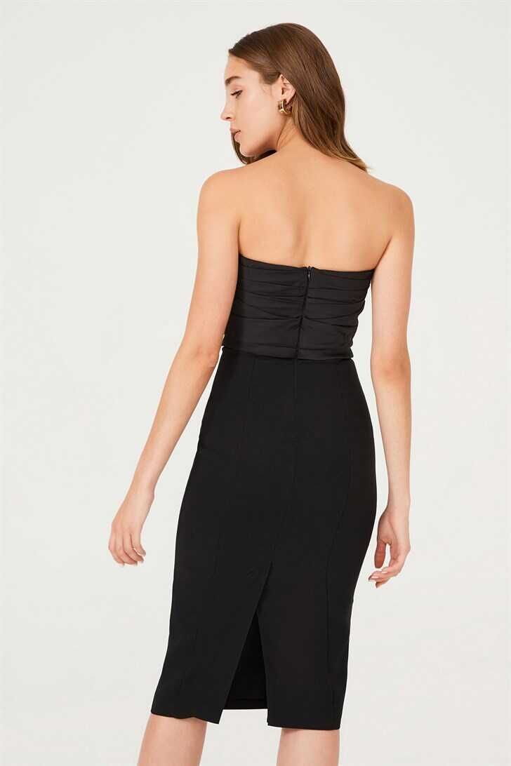 Kadın Midi Kalem Elbise - 3