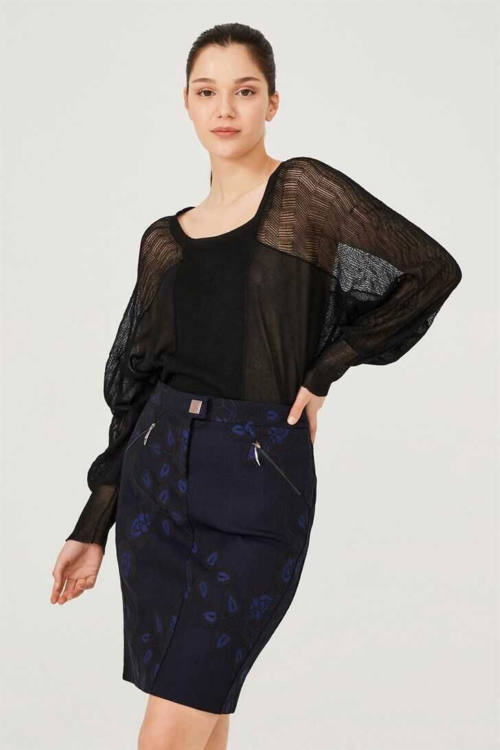 Kadın Mini Kalem Etek - 3