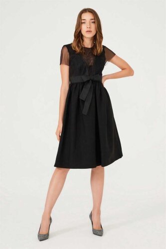 Kadın Tül Detaylı Abiye Elbise - Twin Set