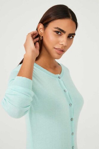 Kadın Uzun Kollu Triko Hırka - 3