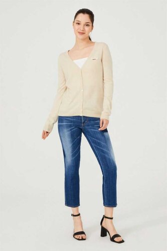 Kadın Uzun Kollu Triko Hırka - 3