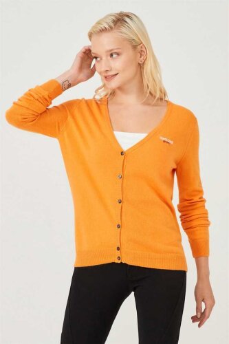 Kadın Uzun Kollu Triko Hırka - 2