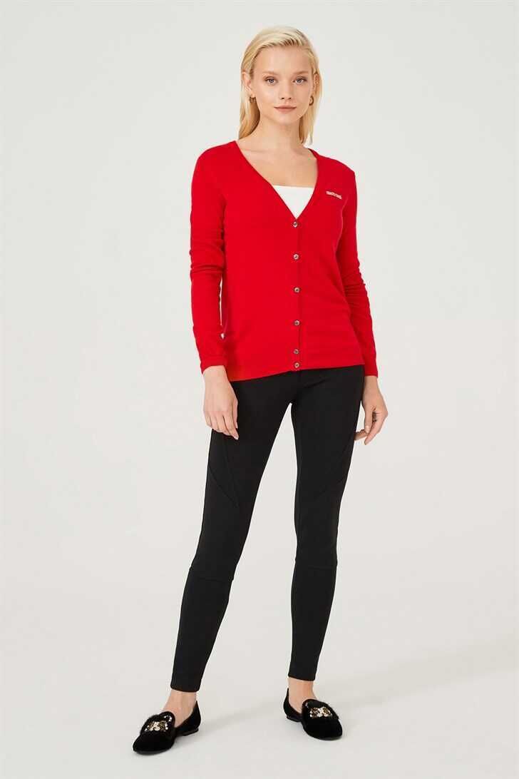 Kadın Uzun Kollu Triko Hırka - 4