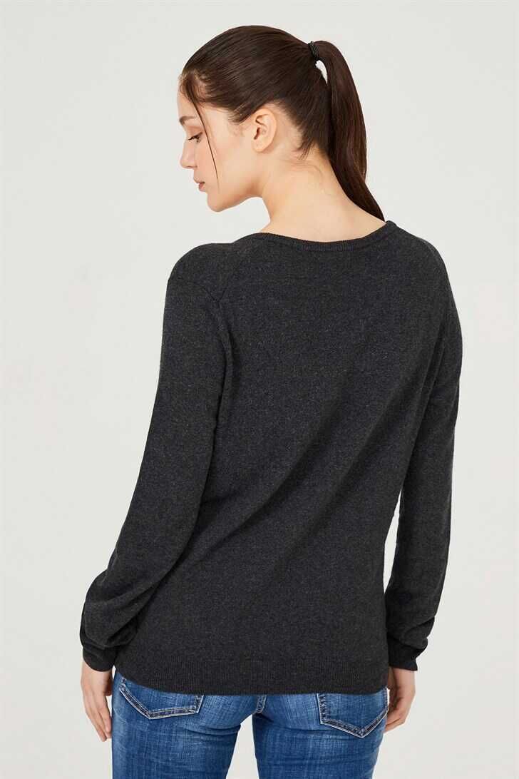 Kadın Uzun Kollu Triko Hırka - 7