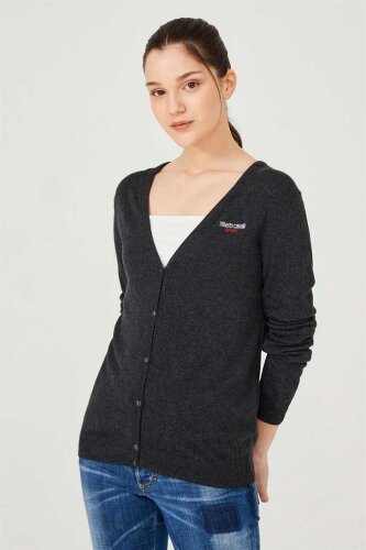 Kadın Uzun Kollu Triko Hırka - 8