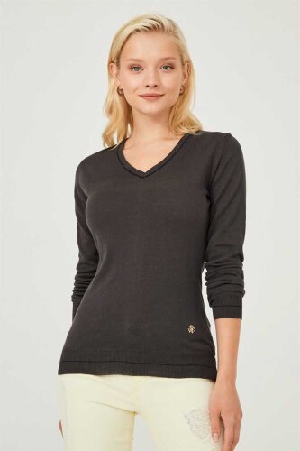 Kadın V yaka Triko Kazak - Roberto Cavalli