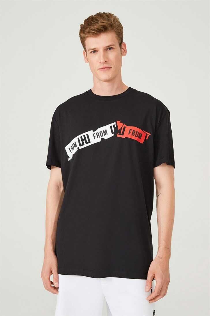 Les Hommes Oversize Yazılı Erkek T-Shirt - 2