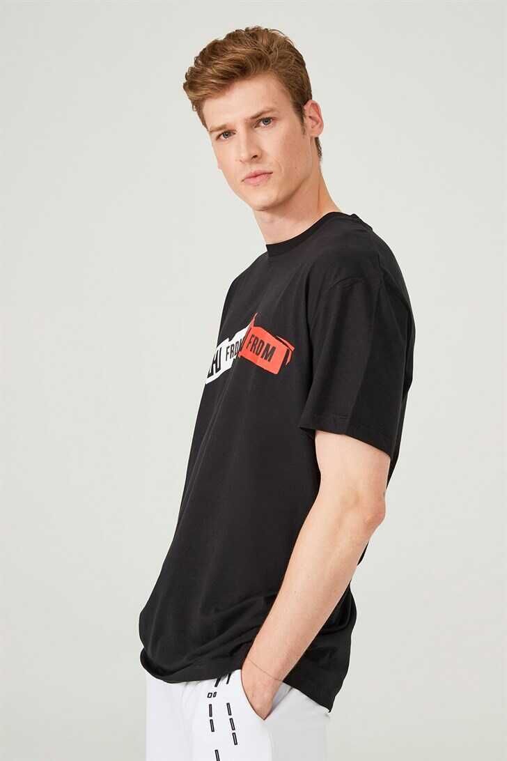 Les Hommes Oversize Yazılı Erkek T-Shirt - 3