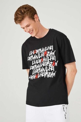 Les Hommes Urban Erkek Bisiklet Yaka Kısa Kollu T-Shirt - 3